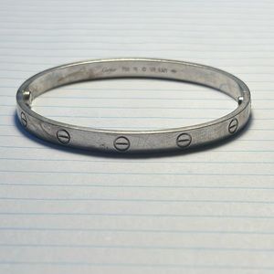 Cartier White Gold Love Bracelet